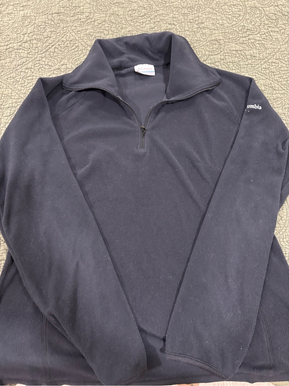 Columbia Men’s Navy Half-Zip Fleece Pullover